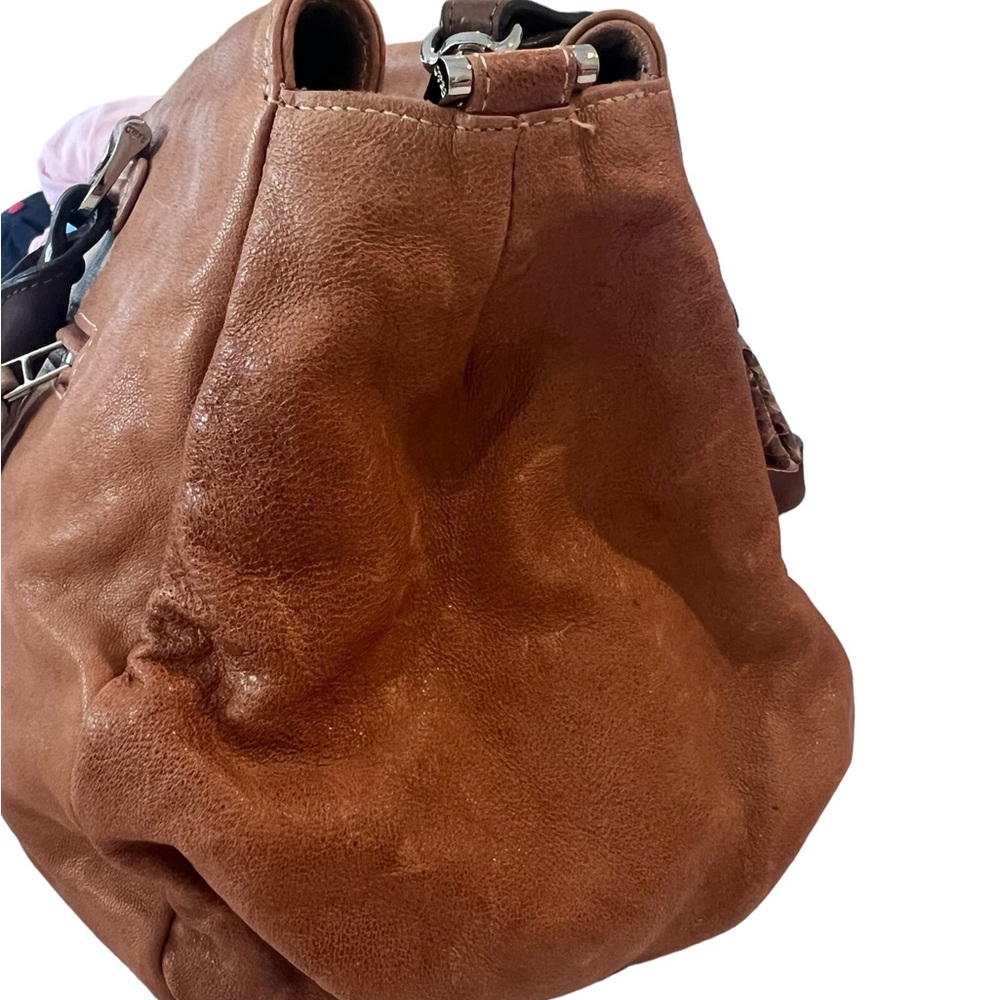 Be & D Crossbody/Satchel With Python Skin Accents… - image 4